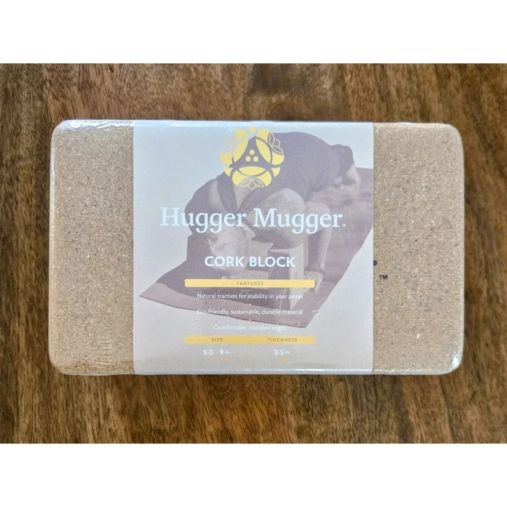 Hugger Mugger Cork Yoga Block - Eco-friendly - 5.5